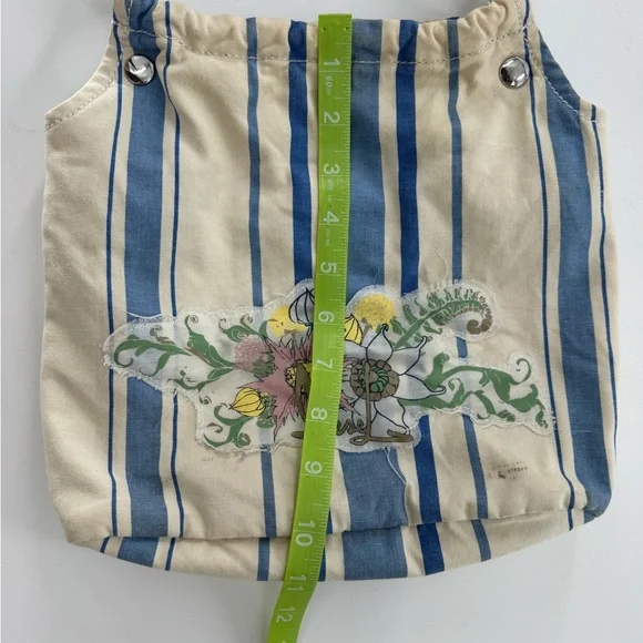 DIESEL VTG Y2K Striped Canvas Shoulder Bag - Picture 12 of 12